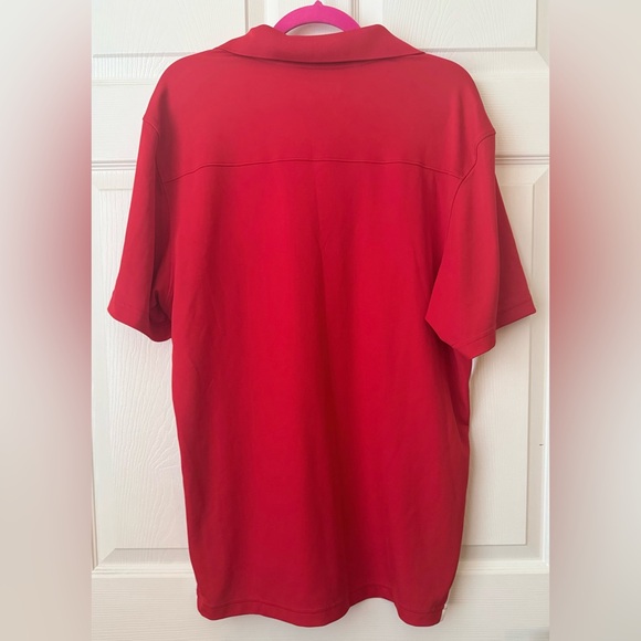 Under Armour Red and White Branded Polo Shirt - Picture 2 of 3
